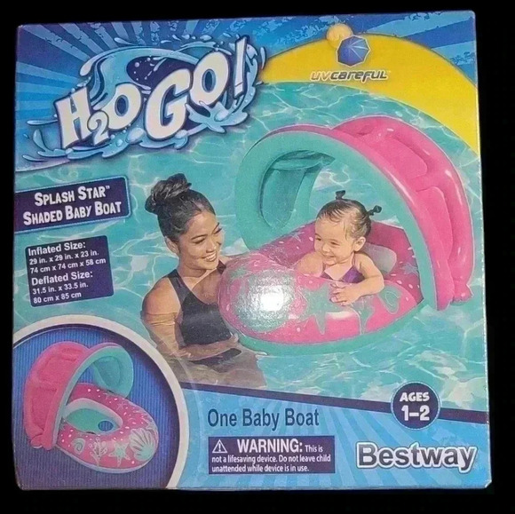 💦SPLASH STAR SHADED BABY BOAT🚤 - Picture 1 of 3